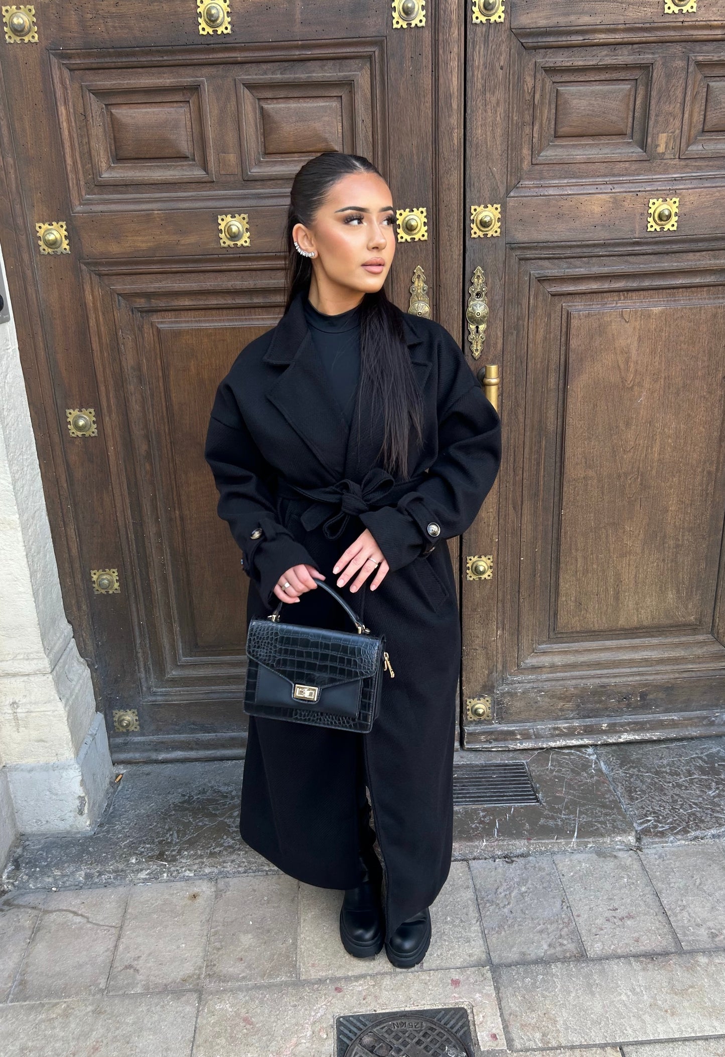 Manteau long noir